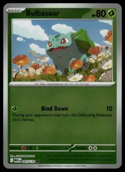 Pokemon Mega Evolution #001/132 Bulbasaur Reverse Holo - Image 1