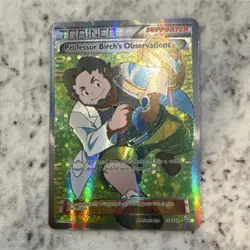 Pokemon TCG Professor Birch's Observations Full Art Holo 159/160 XY Primal Clash - Image 1