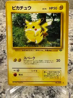 1997 Pikachu #025 Japanese Pokemon Jungle Non-Holo Lightly Played - US Seller - Image 1