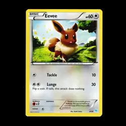 Eevee #4/30 XY Trainer Kit: Pikachu Libre & Suicune Common Pokemon TCG NM - Image 1