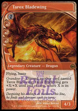 Tarox Bladewing 1x FOIL FUT MTG Future Sight Rare MINT red - Image 1