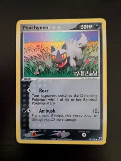 Poochyena Reverse Holo Stamped ex Delta Species 79/113 Pokemon NM - Image 1