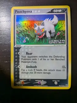 Poochyena Reverse Holo Stamped ex Delta Species 79/113 Pokemon NM - Image 3