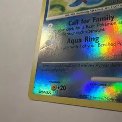 2007 Pokemon TCG DP Burger King Promo Manaphy Stamped Reverse Holo 9/130 - Image 2