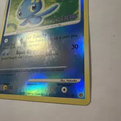 2007 Pokemon TCG DP Burger King Promo Manaphy Stamped Reverse Holo 9/130 - Image 3