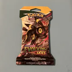Pokemon TCG: Sword & Shield Evolving Skies Sleeved Booster Pack (Umbreon) - Image 1