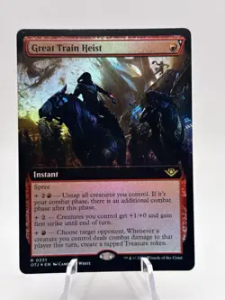 Great Train Heist 0331 Extended Art Foil Outlaws of Thunder Junction OTJ MTG NM - Image 1