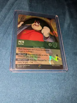 Disney Lorcana Pete Bad Guy 209/204 EN 2 ENCHANTED Rare Foil - Image 4