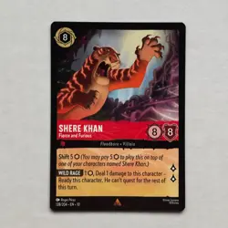 Shere Khan 128/204 Disney Lorcana Whispers in the Well Regular Rare Card NM - Image 1