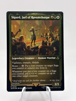 Sigurd, Jarl of Ravensthorpe 0249 Foil Etched Assassin's Creed ACR MTG NM - Image 1