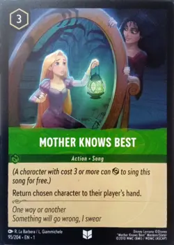 95/204 MOTHER KNOWS BEST THE FIRST CHAPTER UNCOMMON DISNEY LORCANA CARD - Image 1
