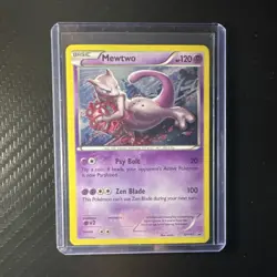 Pokemon Mewtwo XY101 Basic 120 HP Regular Psychic Card 2015 Psy Bolt Zen Blade - Image 1
