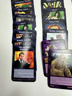 INWO Illuminati New World Order 118 Card Lot Mixed Set CCG Rares Groups Plots - Image 5