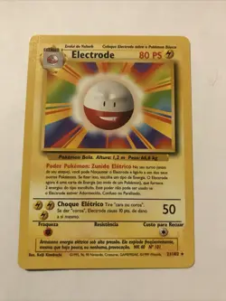 Pokemon Card - Portuguese - Electrode 21/102 Rare Base Set 1999 - Image 1