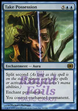 Take Possession 1x FOIL FUT MTG Future Sight Rare MINT blue - Image 1