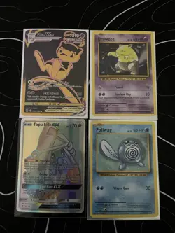 Pokemon GX, V, EX, Trainer Card Lot - Mew, Umbreon, Tapu Lele - Foil, Full Art - Image 1