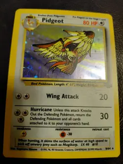 Pokemon TCG Pidgeot Jungle Holo Card 8/64 Unlimited Rare - Image 1