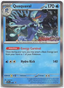 Quaquaval - 005 SVP SV: Scarlet & Violet Promo Cards NM - Pokemon TCG - Image 1