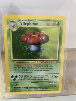Pokemon TCG Vileplume 15/64 Holo Rare Unlimited Card Jungle 1999 - Image 1