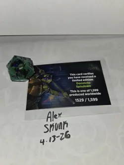 Magic the gathering TMNT Donatello D20 SPINDOWN dice. Number 1,529/1,599 - Image 1