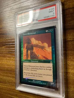 MTG✨THORN ELEMENTAL FOIL✨Urza’s Destiny PSA 9 MINT RARE Creature rk Post POP 2 ! - Image 4