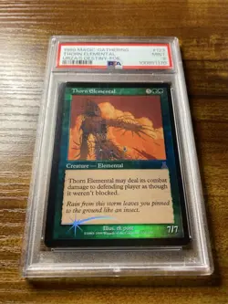 MTG✨THORN ELEMENTAL FOIL✨Urza’s Destiny PSA 9 MINT RARE Creature rk Post POP 2 ! - Image 5