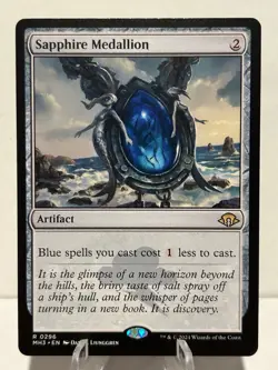 Sapphire Medallion 296 R Modern Horizons 3 NM MTG - Image 1