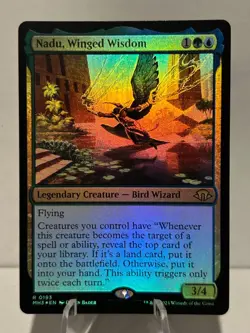 Nadu, Winged Wisdom 193 R Modern Horizons 3 FOIL NM MTG - Image 1