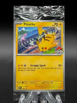 SEALED Pokemon Pikachu SVP 190 World Championships 2024 Black Star Promo NM - Image 1