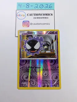 Gastly 58/162 XY: BREAKthrough - Reverse Holo Pokemon Tcg (PB5) - Image 1