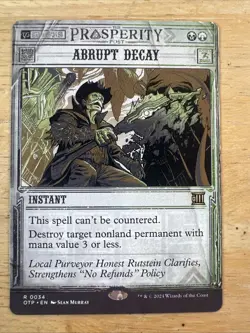 MTG Thunder Junction - Abrupt Decay - Showcase Rare - Image 1