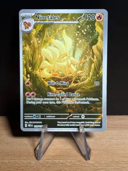 Pokemon Ninetales 199/197 SV03: Obsidian Flames Illustration Rare Holo English - Image 1