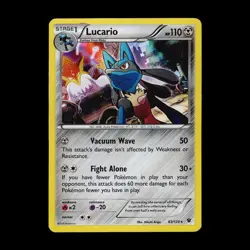 Lucario (63) 63/124 XY - Fates Collide Holo Rare,Holo Pokemon TCG LP - Image 1