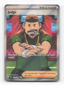 Pokemon TCG - Judge 228/091 Near Mint Ultra Rare Paldean Fates - Image 1