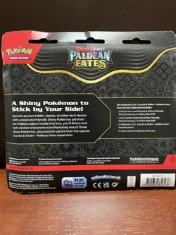 Pokemon Scarlet & Violet Paldean Fate Tech Sticker Collection 3-pk Maschiff - Image 2