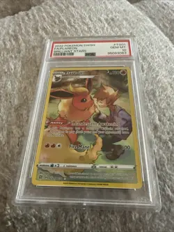 2022 Pokemon SWSH Brilliant Stars Flareon Trainer Gallery Holo #TG01/TG30 PSA 10 - Image 3