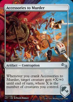 Accessories to Murder - Near Mint MTG Unstable - Image 1