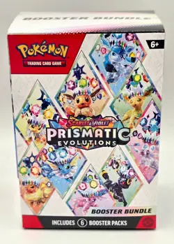 Pokemon Prismatic Evolutions Booster Bundle - includes 6 Packs (Factory Sealed) - Image 1