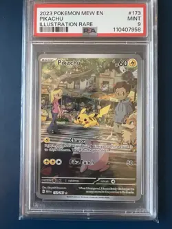 Pikachu #173 - Pokemon Scarlet & Violet 151 Illustration Rare - PSA 9 - Image 1