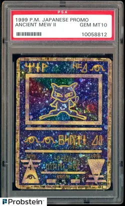 1999 Pokemon Japanese Movie Promo Ancient Mew II PSA 10 GEM MINT - Image 1