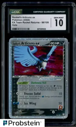 2004 Pokemon Ex Team Rocket Returns #96/109 Rocket's Articuno Ex Holo CGC 10 - Image 1