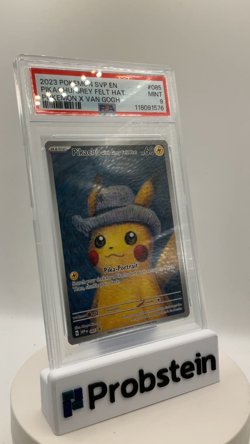 2023 Pokemon SVP EN Pokemon X Van Gogh #085 Pikachu with Grey Felt Hat PSA 9 - Image 2