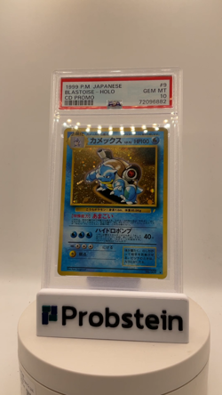 1999 Pokemon Japanese CD Promo #9 Blastoise Holo PSA 10 GEM MINT - Image 2