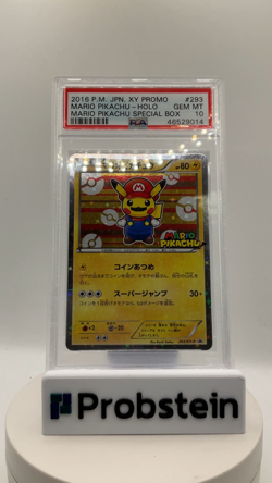 2016 Pokemon Japanese XY Promo Special Box #293 Mario Pikachu Holo PSA 10 - Image 2