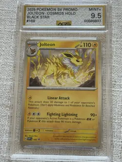 Pokemon Jolteon Cosmos Holo Black Star Promo #169 SV AGS 9.5 Scarlet Violet - Image 1