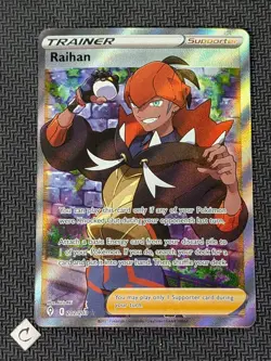 Raihan 202/203 - Evolving Skies Full Art Ultra Rare Pokemon TCG NM - Image 1