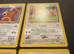 Ursaring 34/75 (2) & Teddiursa 65/75 (2) Neo Discovery 2001 Pokemon - Image 5