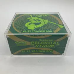 2018 Pokemon TCG Sun & Moon Clestial Storm Elite Trainer Box SEALED w/Acrylic - Image 5