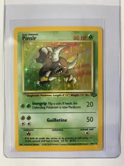 Pokemon TCG Pinsir Jungle 9/64 Holo Unlimited Holo Rare - Image 1