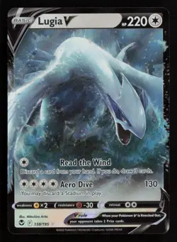Lugia V 138/195 Pokemon SWSH12: Silver Tempest Ultra Rare NM - Image 1